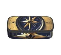 SSIMOO Law of the Compass Navigation - Estuche de tela Oxford para lápices, bolsa de almacenamiento de escritorio, bonito estuche para lápices, Navegación de la Ley de la Brújula, Talla única