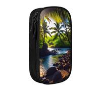 SSIMOO Los Angeles Palm Trees - Bolsa de almacenamiento de tela Oxford para artículos de papelería, estuche duradero con cremallera, ideal para viajes, Hawaii Sunbeams2, Talla única