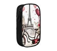SSIMOO Mallard Ducks - Bolsa de almacenamiento de tela Oxford para artículos de papelería, estuche duradero con cremallera, ideal para viajes, Love Paris Tower Café Vino Perfume Bicicleta Corazón,