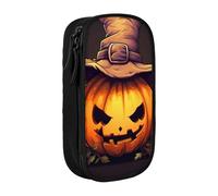 SSIMOO Mallard Ducks - Bolsa de almacenamiento de tela Oxford para artículos de papelería, estuche duradero con cremallera, ideal para viajes, Halloween Cute Pumpkin1, Talla única