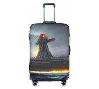 SSIMOO Mallard Ducks - Elegante funda para equipaje, experiencia de estilo y funcionalidad, perfecta compañera de viaje, Nave nuclear gigante, S