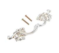 SSIMOO Manija de Muebles Antiguos de 85mm, Tirador de Puerta de armarios de Cocina, cajón, Armario, cómoda, Tiradores de Plata/Bronce (Color : B)