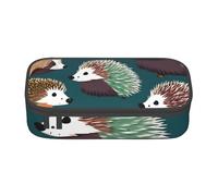 SSIMOO Many Hedgehogs - Estuche de tela Oxford para lápices, bolsa de almacenamiento de escritorio, bonito estuche para lápices, Muchos erizos, Talla única