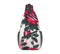 SSIMOO Mochila funcional con árbol de Navidad y campanas, perfecta para ciclismo, ocio y aventuras al aire libre, Flores de rosas en flor, talla única