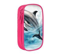 SSIMOO Ocean Dolphin Looking At You - Bolsa de almacenamiento de tela Oxford con cremallera, ideal para viajes, Ocean Dolphin Looking at You, Talla única