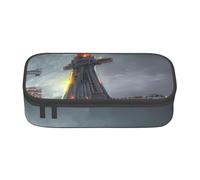 SSIMOO Ocean Sailing - Estuche de tela Oxford, bolsa de almacenamiento para escritorio, bonito estuche para lápices, Nave nuclear gigante, Talla única