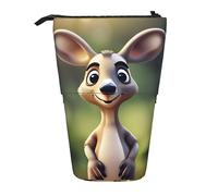 SSIMOO Organizador de escritorio de oficina con cremallera y diseño de calavera de Halloween, Divertido zoológico de canguro de dibujos animados (1), Talla única