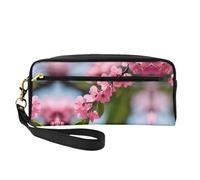 SSIMOO Red Cherry Blossoms 1 bolsa de maquillaje portátil impresa, compañero de viaje perfecto, diseñado para múltiples usos, Flores de cerezo rojas 1, Talla única