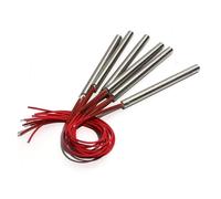 SSIMOO Resistencias de Cartucho 12,5mmX190mm/195mm/200mm/210mm/220mm Resistencia Tubo de Calor eléctrico de un Solo Extremo 590W/690W 5 uds Kindly (Size : 220V, Color : 620W 12.5x200mm)