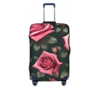 SSIMOO Sand Dunes - Elegante funda para equipaje, experiencia de estilo y funcionalidad, perfecta compañera de viaje, Ojos de calavera rosa, XL