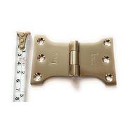 Ssiskcon - Bisagra de puerta de gabinete de 2.5 x 3 pulgadas, acero inoxidable 32D satinado, tornillos autorroscantes (paquete de 1)