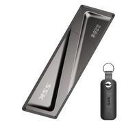 SSK 128GB USB3.2 Gen2 SSD, hasta 550 MB/s de Lectura y 500 MB/s de Escritura SSD Externo portátil Unidad USB rápida + Adaptador USB C para teléfono Inteligente Tipo c, computadora portátil, tabletas