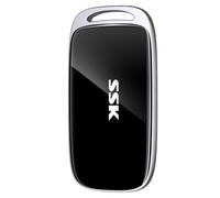 SSK 4TB Portátil Disco Duro Externo SSD hasta 2000 MB/s, USB 3.2 Gen2x2 SSD Externo para iPhone 15/16 Pro/Mac/Phone OTG/portátil/PC y Consola de Juegos, con Pantalla LED