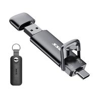 SSK SSD Externo 4 TB Disco Portátil SSD Cle USB 3.2 Gen 2 Hasta 1000MB/s, 2 en 1 OTG Solid State Drive 4 TB Dual USB A & Tipo C PC Móvil Ordenador Fotos Video MacBook Pro Air y Más