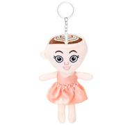 SSKHE 1 llavero de capuchino de bailarina, juguete italiano Brainrot, bonito llavero de muñeca bailarina para decoración diaria, recuerdos de fiesta y regalos divertidos