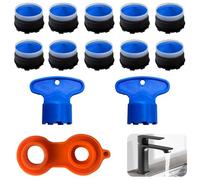 SSKHE 10 Piezas Aireador Grifo M18.5, Aireador Grifo Cocina con 2 Llaves de Aireador, Aireador Grifo Lavabo, Llave Filtro Economizador de Agua para Grifo de Lavabo de Cocina y Baño