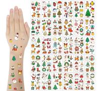 SSKHE 30 hojas de tatuajes navideños para niños (más de 200 estilos) - Stocking Fillers Kids, Christmas Eve Box Fillers for Kids, Festive Tattoos for Christmas Carnival Party