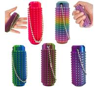 SSKHE 5 Piezas Pequeños Ouchies Dolor Fidget Juguete 3D Impreso Llavero Spiky Grippie Stim Juguete Sensorial para el Enfoque y la Gestión de la Ansiedad, Alivio del Estrés, Adultos, Adolescentes