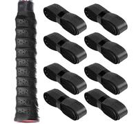 SSKHE 8 Piezas de Repuesto Antideslizantes Para Raqueta de Tenis y Bádminton - Cinta Perforada Autoadhesiva Para Agarre