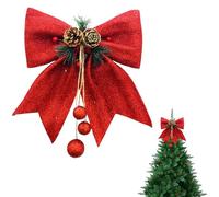 SSKHE - Arcos para árbol de Navidad, grandes coronas de lentejuelas para Navidad, árbol de Navidad, 25 x 30 cm, adorno para guirnaldas de decoración