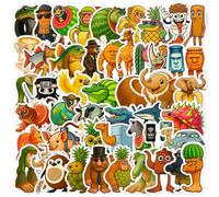 SSKHE - Autoadhesivos Italian Brainrot 100PCS Tralalero Tralala Adhesivos Meme para Ordenador Portátil, Botella de Agua, Patineta, Vinilo Impermeable, Adhesivo para Niños, Recompensa, Bolsas, Fiesta