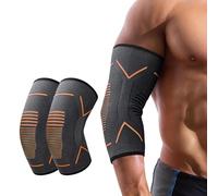 SSKHE Codera para Hombre Mujer, 2 Pack Codera de Compresión Transpirable para Tendinitis, Codo de Golfista, Codo de Tenista, Artritis, Baloncesto, Halterofilia, Gimnasio