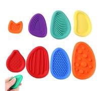SSKHE Juego de Piedras sensoriales Naranja de 8 Piezas Libera el Poder del Color, el Confort, la Seguridad, la relajación y el Aprendizaje para una Experiencia sensorial holística.