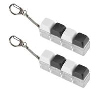 SSKHE Práctico y Duradero Teclado de Descompresión - Llaveros Estilo Paquete Doble para Alivio del Estrés y Decoración