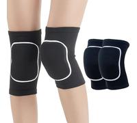 SSKHE Rodilleras elásticas para voleibol, baile, yoga, 1 par de rodilleras suaves y transpirables, equipo de protección con varios colores para mujeres, hombres, adolescentes, talla única