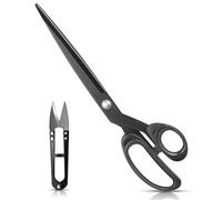 SSKHE Tijeras de costura Tijeras de Modista de 25 cm con Cortador de hilo Tijeras Profesionales de Corte de Acero Inoxidable para cortar tela, ropa, cuero, materias primas