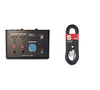 Ssl 2 Solid State Logic Usb 2.0 Interfaz De Audio + Stagg Sac3Pxm Dl Cable Xlr Macho A Jack 6,3 Mm. Color Negro