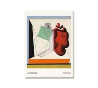 SSLDP LFHLI Famoso Cartel de la exposición Le Corbusier Arte Mural Vintage Pintura e Impresiones de Lienzo de Le Corbusier Cuadro de decoración nórdica del hogar 40x60cm Sin Marco