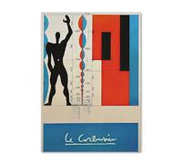 SSLDP LFHLI Famoso Cartel de la exposición Le Corbusier Arte Mural Vintage Pintura e Impresiones de Lienzo de Le Corbusier Cuadro de decoración nórdica del hogar 40x60cm Sin Marco