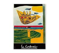 SSLDP LFHLI Famoso Cartel de la exposición Le Corbusier Arte Mural Vintage Pintura e Impresiones de Lienzo de Le Corbusier Cuadro de decoración nórdica del hogar 40x60cm Sin Marco