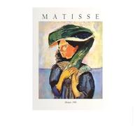 SSLDP LFHLI Famoso Henri Matisse Retro Póster Mujer Arte De Pared Y Grabados Henri Matisse Pintura En Lienzo Casa Sala De Estar Decoración Cuadro De Pared 50x70cm Sin Marco