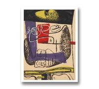 SSLDP LFHLI Famoso póster de Le Corbusier Arte Abstracto Vintage en la Pared, Pintura y Grabados de Lienzo de Le Corbusier, Imagen Moderna de decoración del hogar 40x60cmx1 Sin Marco