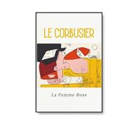 SSLDP LFHLI Famoso póster de Le Corbusier Arte Abstracto Vintage en la Pared, Pintura y Grabados de Lienzo de Le Corbusier, Imagen Moderna de decoración del hogar 40x60cmx1 Sin Marco