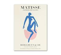 SSLDP LFHLI Henri Matisse Exposición Póster Abstracto De Pared Arte Y Grabados Henri Matisse Lienzo Pintura para Casa Decoración De La Sala De Estar 50x70cm Sin Marco