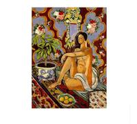 SSLDP LFHLI Henri Matisse Póster Vintage Personaje Femenino Arte De Pared E Impresiones Henri Matisse Pintura En Lienzo Decoración Moderna del Hogar 50x70cm Sin Marco