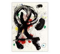 SSLDP LFHLI Joan Miro Surrealismo Poster Estética Minimalista Arte de Pared Joan Miro Pintura en Lienzo e Impresiones Nórdico Decoración del hogar Cuadro 40x60cmx1 Sin Marco