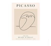 SSLDP LFHLI Pablo Picasso Exposición Póster Boceto Animales Arte De Pared Pablo Picasso Lienzo Pintura Y Grabados Casa Salón Decoración Cuadro 40x60cm Sin Marco