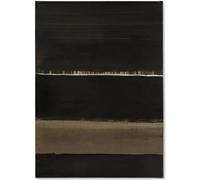 SSLDP LFHLI Pierre Soulages Minimalismo Póster Monocromático Abstracto Arte De Pared Pierre Soulages Lienzo Pintura Y Grabados Decoración del Hogar Cuadros 50x70cm Sin Marco