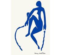 SSLDP LFHLI Póster abstracto de Henri Matisse Arte mural vintage azul desnudo Henri Matisse Pintura y grabados de lienzo Imagen de decoración del hogar 50x70cmx1 Sin marco