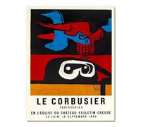 SSLDP LFHLI Póster Abstracto de Le Corbusier Arte Mural de Estilo nórdico Pintura y Grabados de Lienzo de Le Corbusier Cuadro de decoración Moderna del hogar 40x60cmx1 Sin Marco