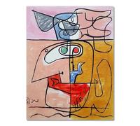 SSLDP LFHLI Póster Abstracto de Le Corbusier Arte Mural de Estilo nórdico Pintura y Grabados de Lienzo de Le Corbusier Cuadro de decoración Moderna del hogar 40x60cmx1 Sin Marco