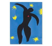 SSLDP LFHLI Póster abstracto francés de Henri Matisse Arte mural azul vintage Pintura y grabados de lienzo de Henri Matisse Cuadro de decoración del hogar 50x70cm Sin marco