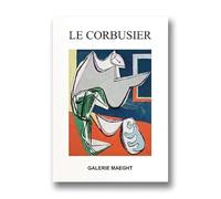 SSLDP LFHLI Póster clásico de Le Corbusier Arte Mural Moderno de Mediados de Siglo Pintura y Grabados de Lienzo de Le Corbusier Cuadro de decoración nórdica del hogar 40x60cm Sin Marco