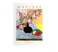 SSLDP LFHLI Póster de Henri Matisse Jarrón retro Naturaleza muerta Arte mural e impresiones Pintura moderna de lienzo de Henri Matisse Decoración del hogar Imagen de pared 50x70cmx1 Sin marco