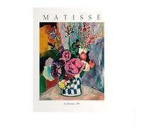 SSLDP LFHLI Póster de Henri Matisse Jarrón retro Naturaleza muerta Arte mural e impresiones Pintura moderna de lienzo de Henri Matisse Decoración del hogar Imagen de pared 50x70cmx1 Sin marco