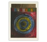 SSLDP LFHLI Póster de Jasper Johns《Arget con moldes de Yeso》 Arte de Pared Jasper Johns Lienzo Pintura Y Grabados Casa Decoración De La Sala De Estar 50x70cmx1 Sin Marco